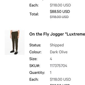 On the fly lulu jogger